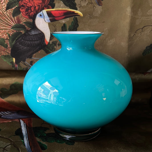 Aquamarine Aurora vase 29 cm
