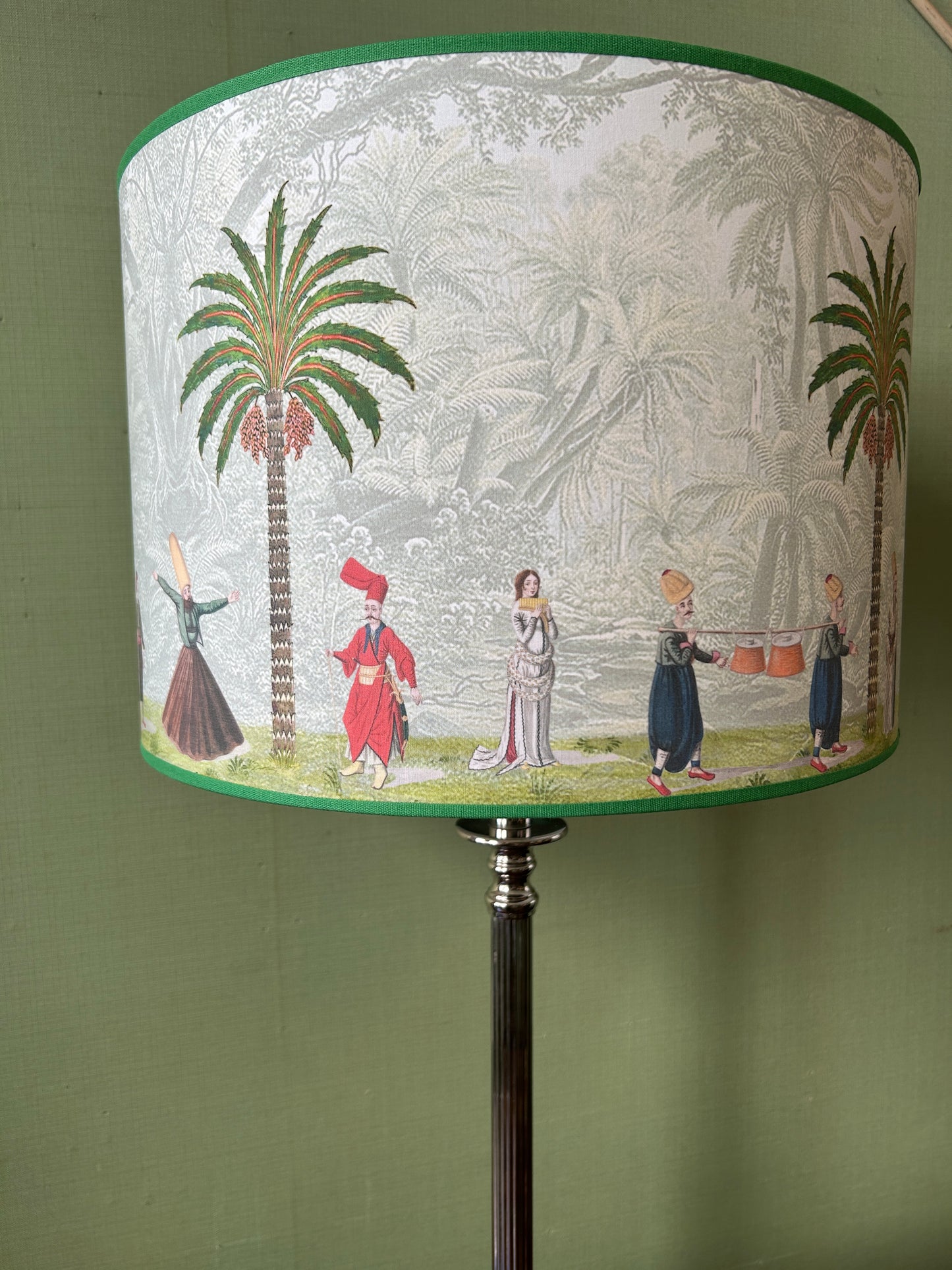 Steel lamp with Dardanelli lampshade