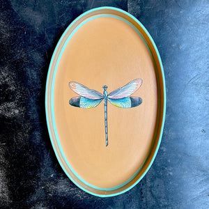Les Ottomans dragonfly enamel tray