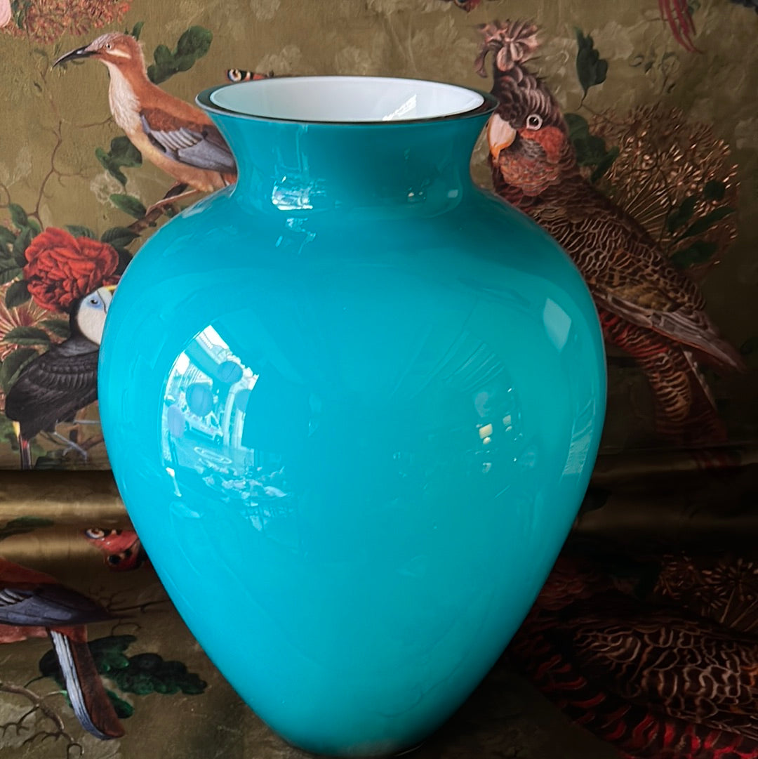 Aurora aquamarine vase 40 cm