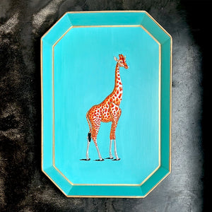 Les Ottomans giraffe enamel tray