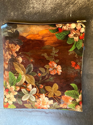 La vache velvet cosmetic bag