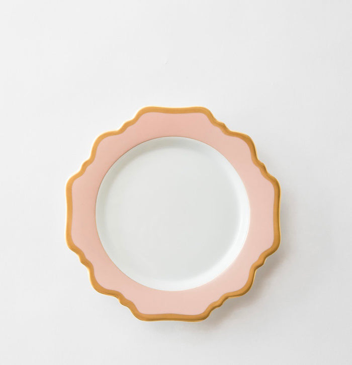 Set of 6 Pink fruit plates