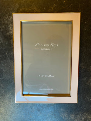 Photo frame 13 x 18 pink with gold edge