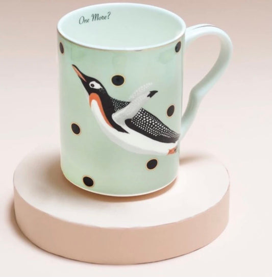 Christmas penguin mug