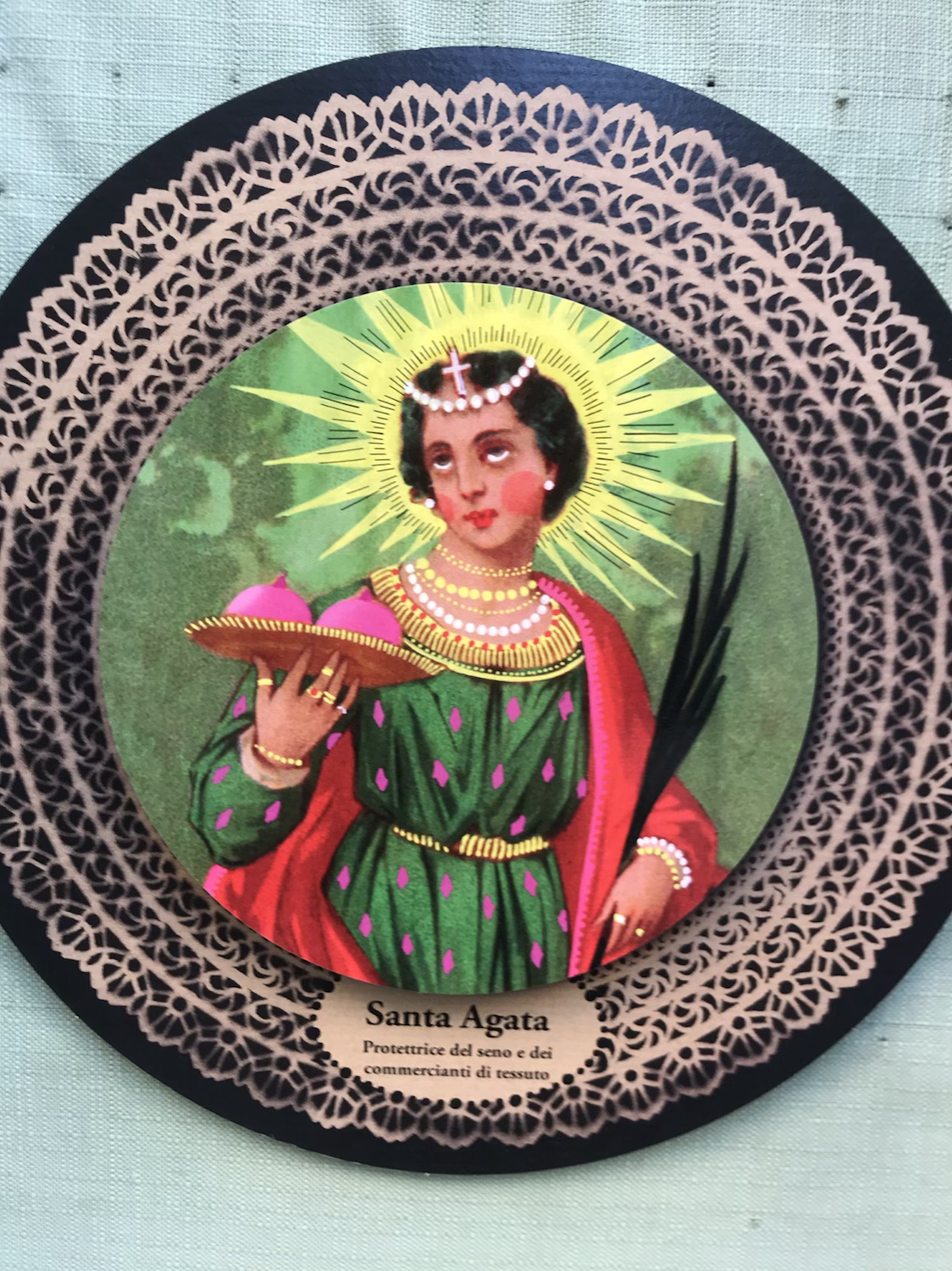 Saint Agatha 21 cm, protector of the breast