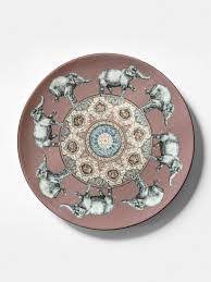 Assiette Costantinopoli, Vito Nesta pour Les Ottomans 28 cm