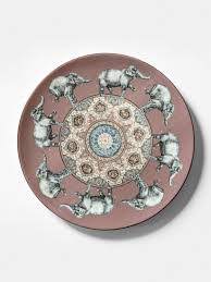 Costantinopoli plate, Vito Nesta for Les Ottomans 28 cm