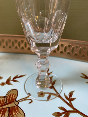 Set of 6 crystal liqueur glasses