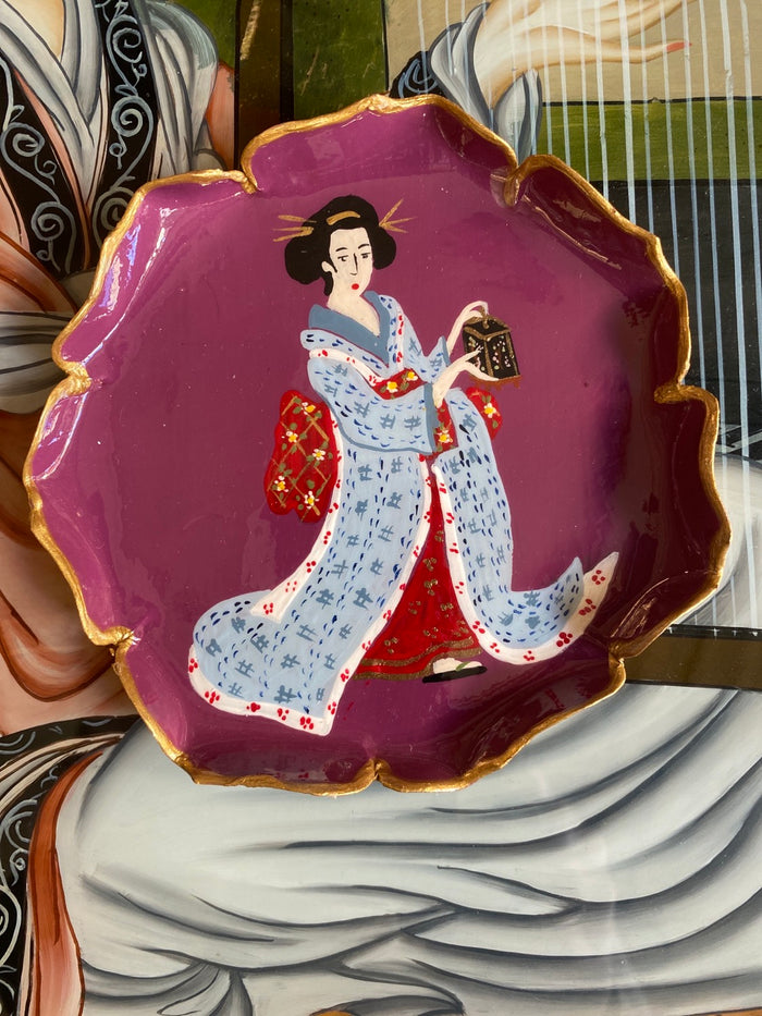 Geisha bread plate made to order