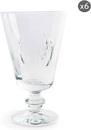 Bicchiere  in vetro con bollo