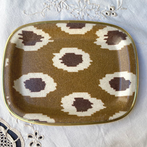 Ikat Les Ottomans resin glass tray