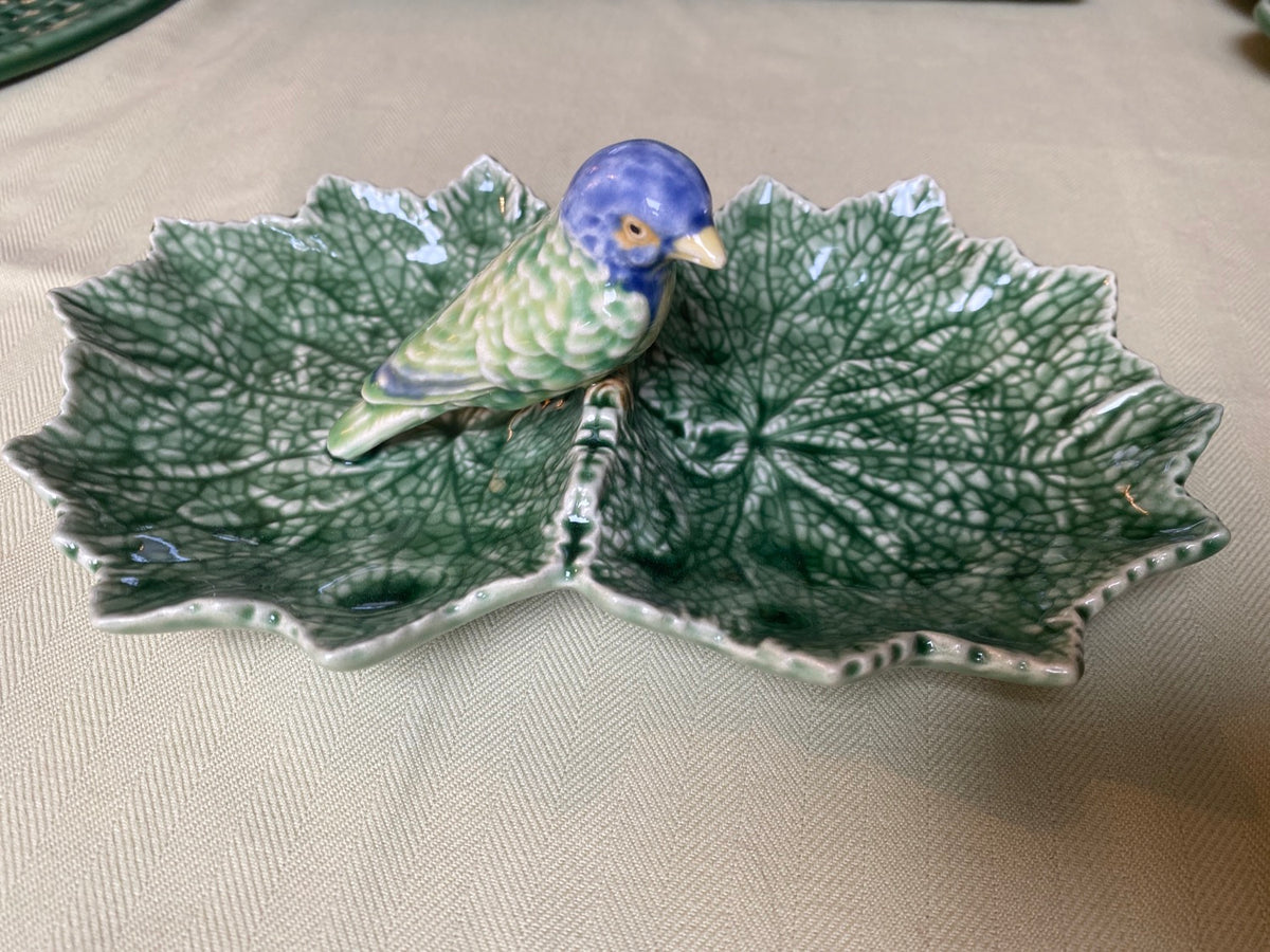 Feuille double avec oiseau