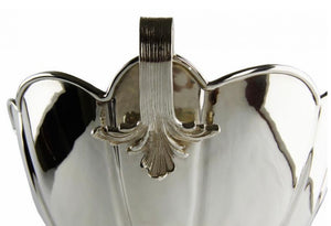 Centerpiece in English Sheffield with bottle holder handles