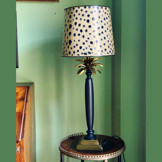 Lampe palmier avec abat-jour animalier