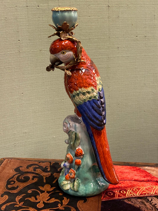 Parrot candlestick