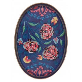 Enamelled iron tray