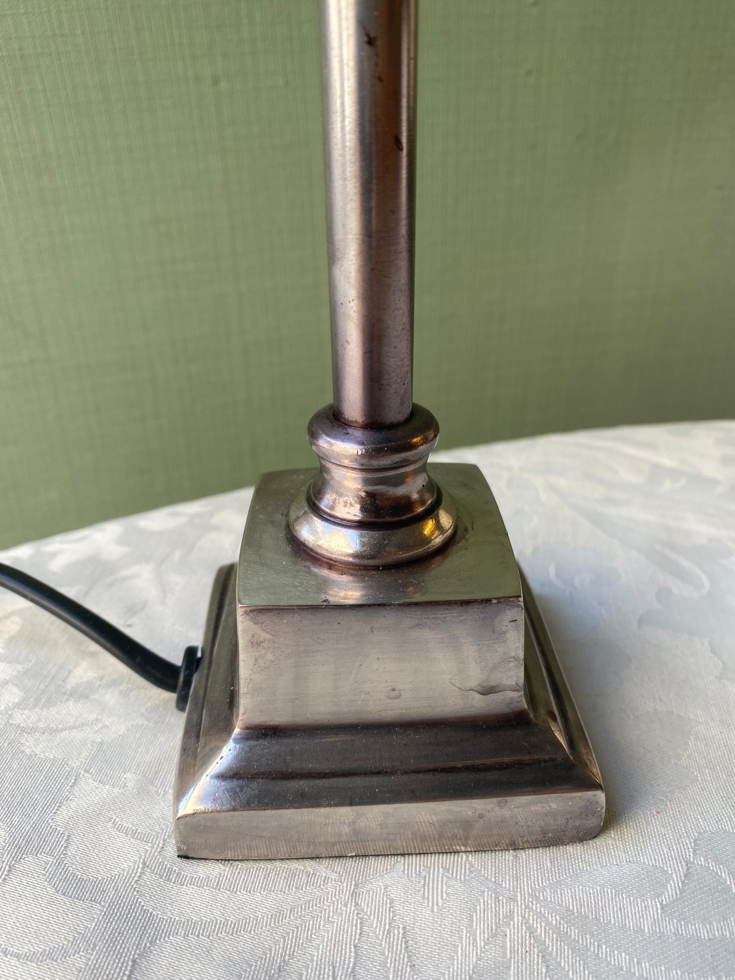 Steel bedside lamp base