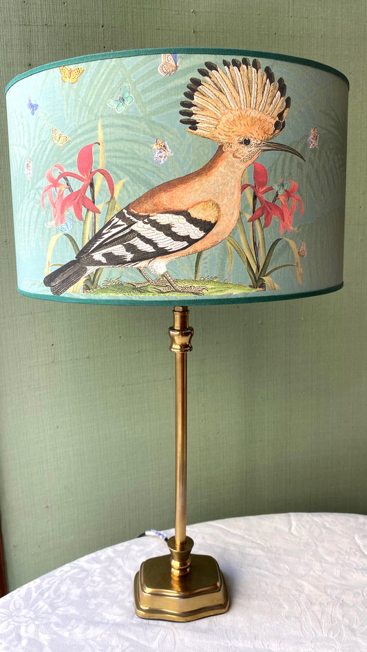 Brass lamp with 35 cm lampshade