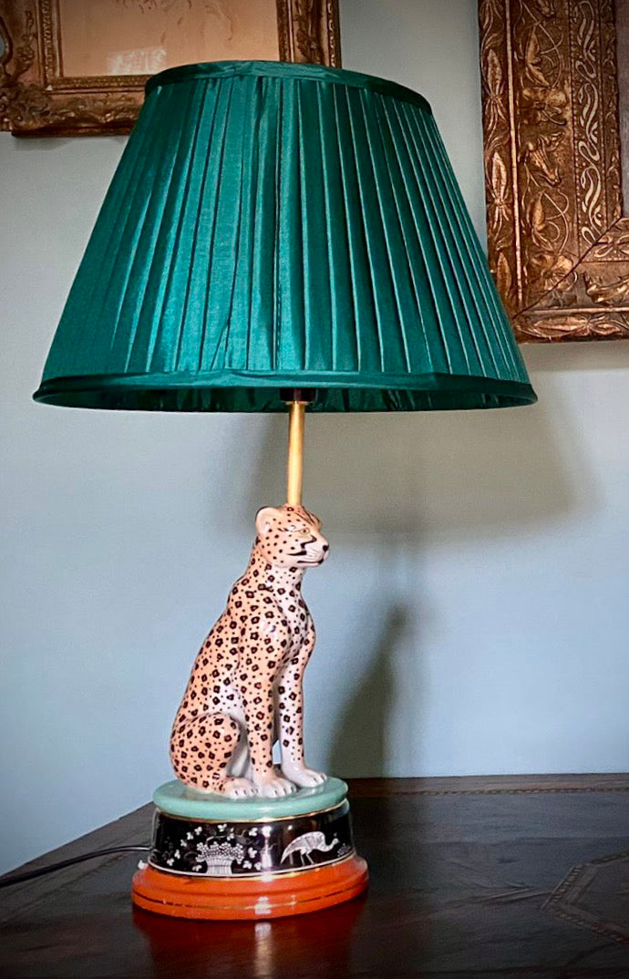 Animal print lamp
