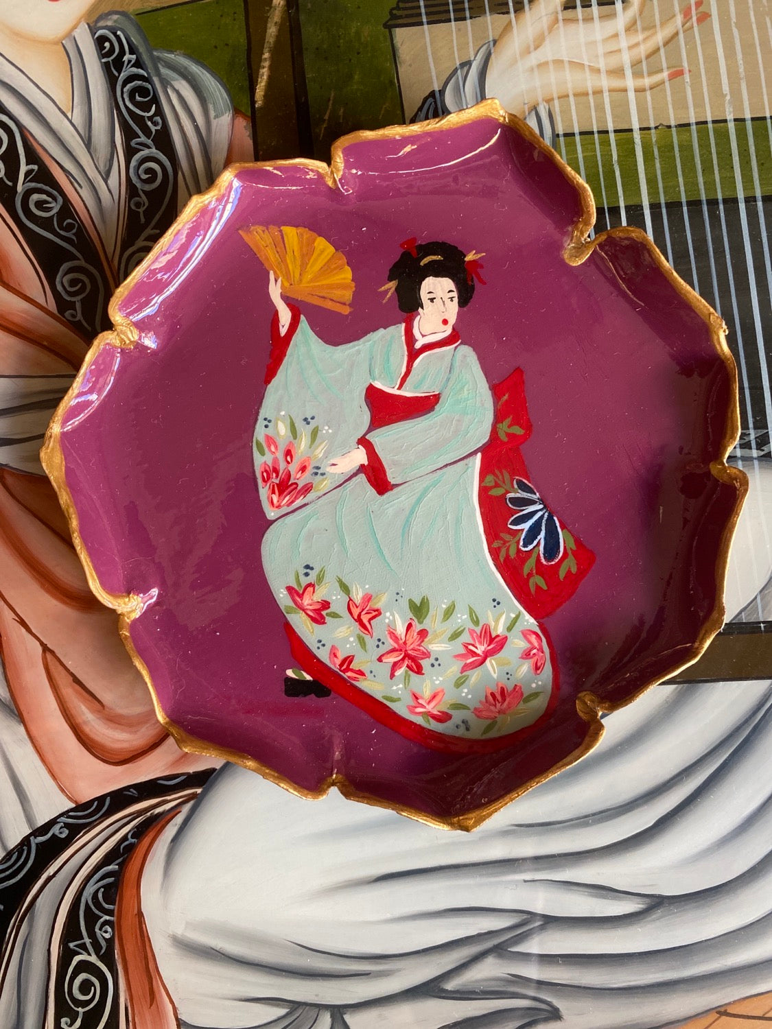 Geisha bread plate made to order