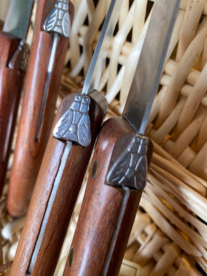Set of six table knives Claude Dozorme Laguiole