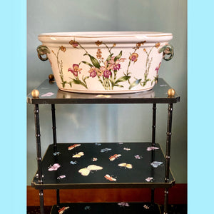 Cache pot fleur en céramique