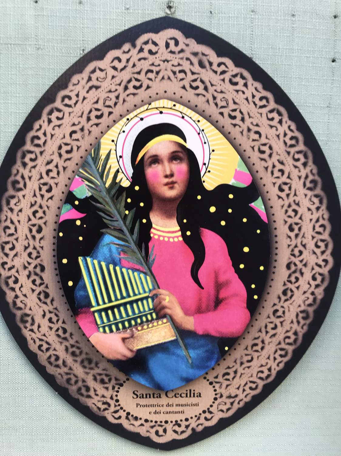 Saint Cecilia patron of musicians and singers 21 cm