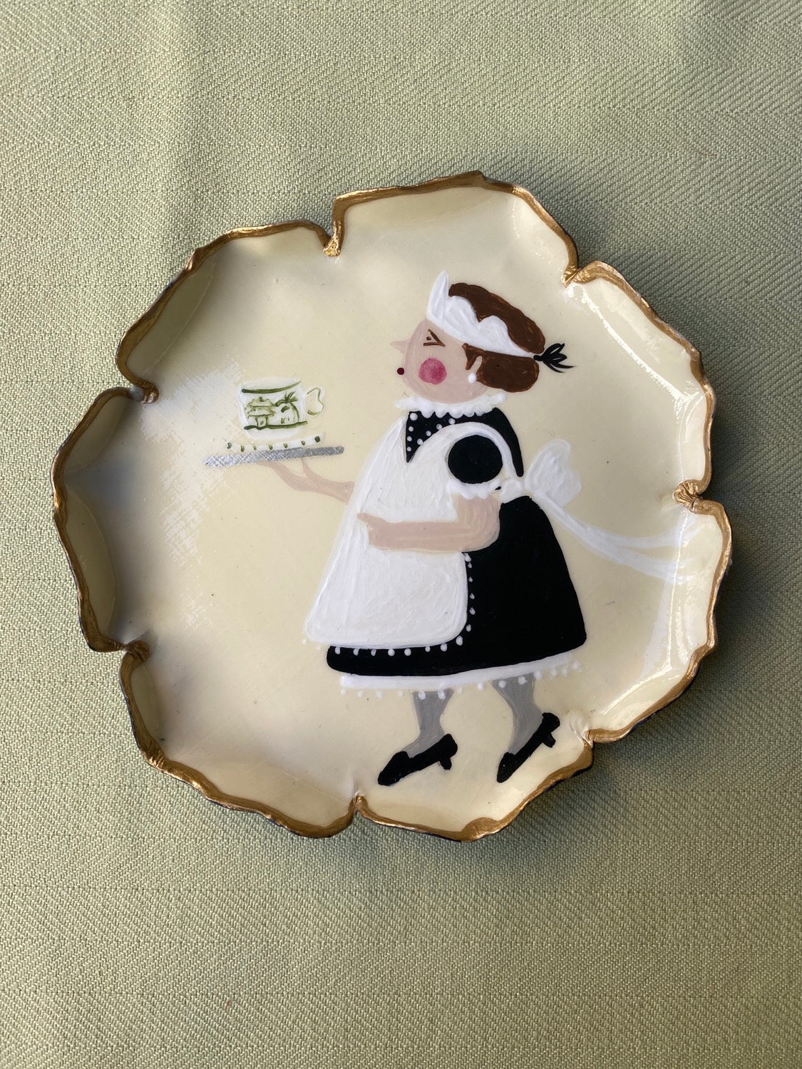 Assiette à pain préparée sur commande