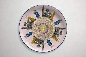 Costantinopoli plate, Vito Nesta for Les Ottomans 28 cm