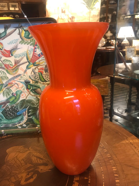 Vase Murano orange 35 cm