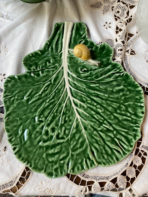 Leaf tray snail Bordallo Pinheiro