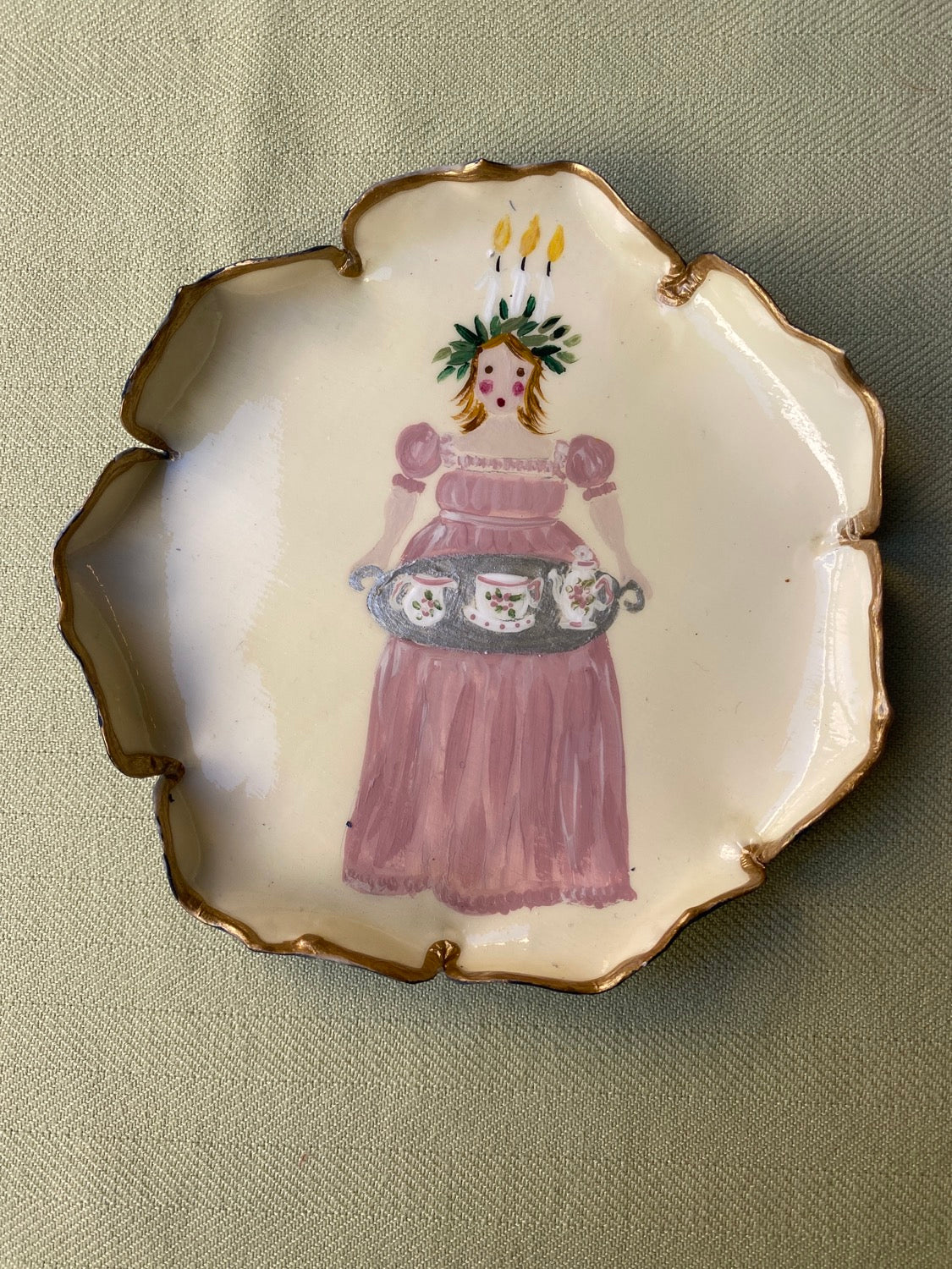 Assiette à pain préparée sur commande
