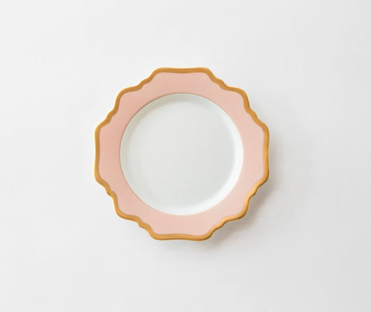 Set of 6 Pink bread plates