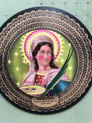 Saint Lucia 21 cm, protector of eyesight and ophthalmologists