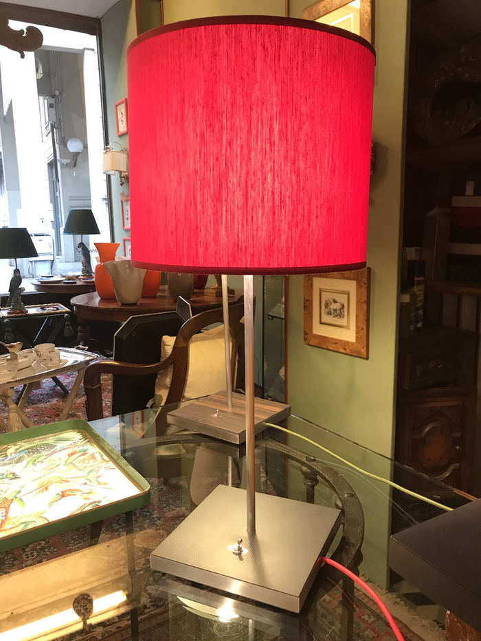 Lampe en aluminium et carbone