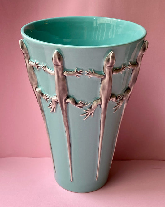 Vaso lucertole Bordallo Pinheiro