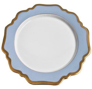 Set de 6 assiettes à pain bleu clair
