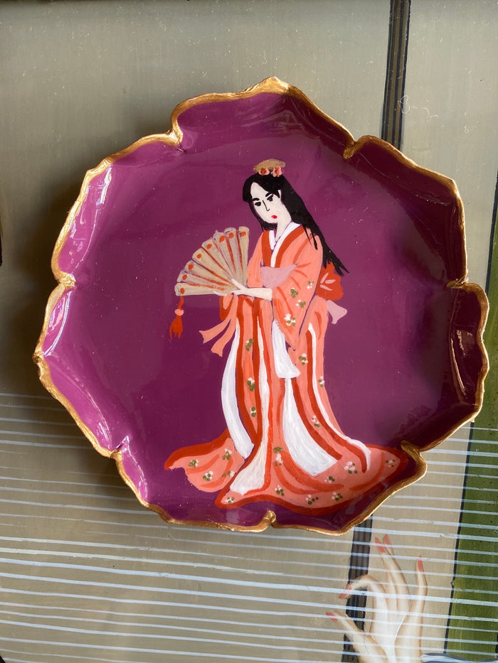 Geisha bread plate made to order