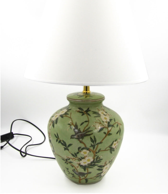 Lampe de table à ressort