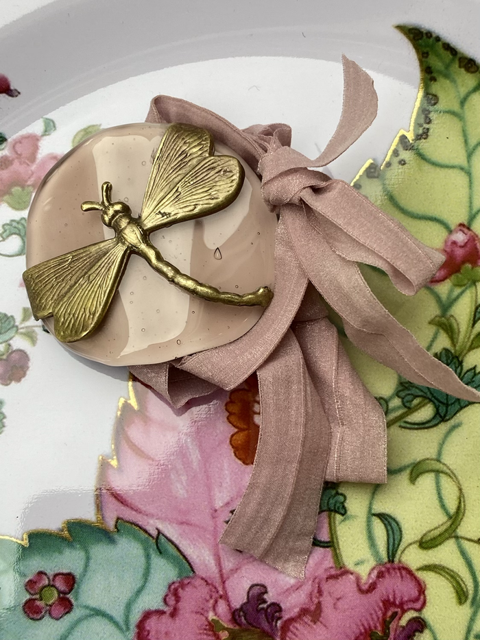 Bracciale  in vetrofuso di Murano libellula Daniela Poletti