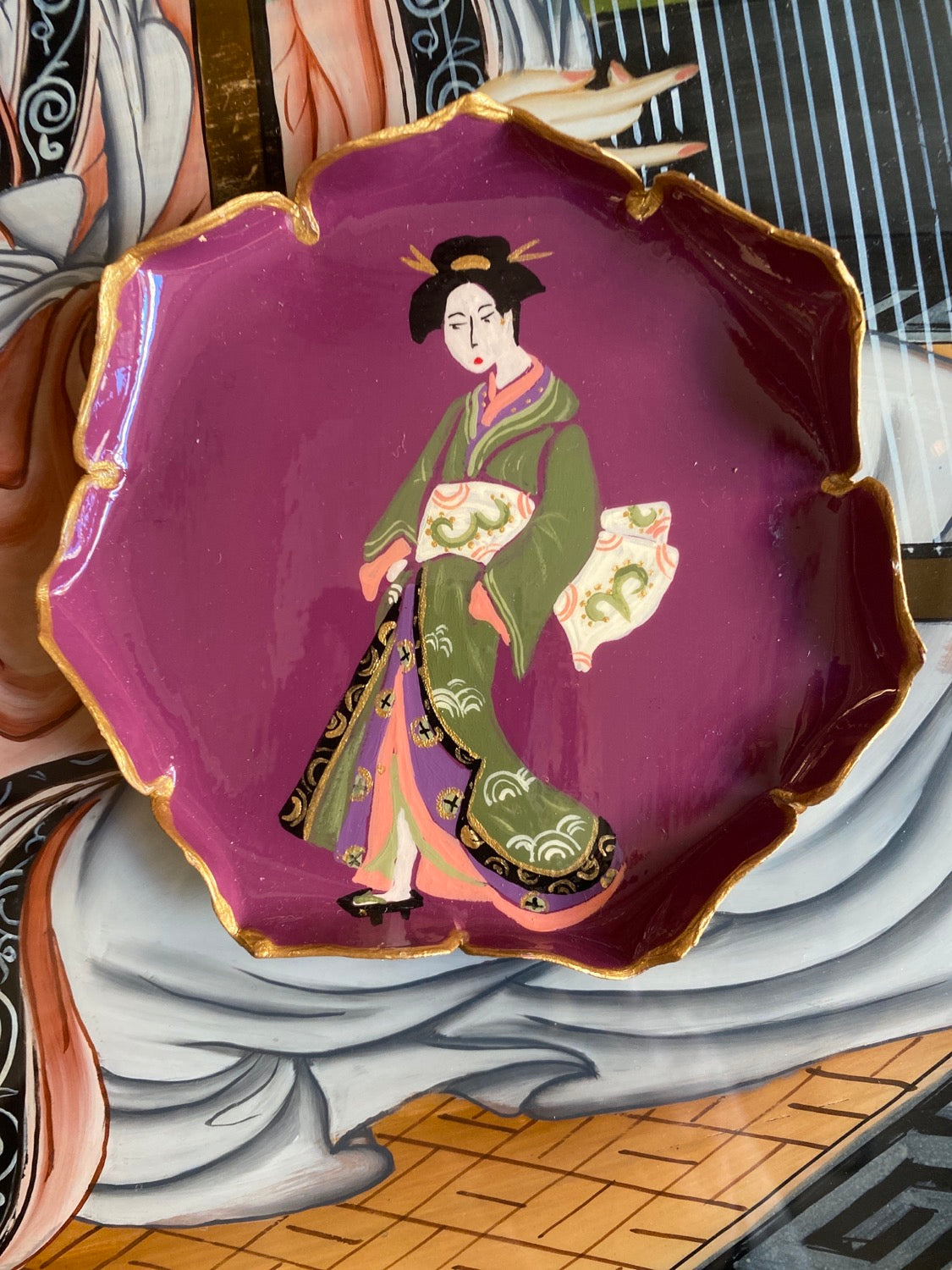 Geisha bread plate made to order