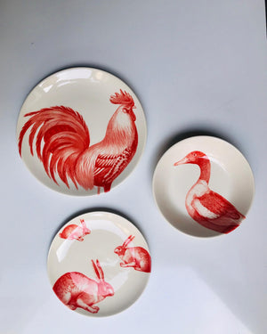 "Fauna and Flora" table service for 6 people