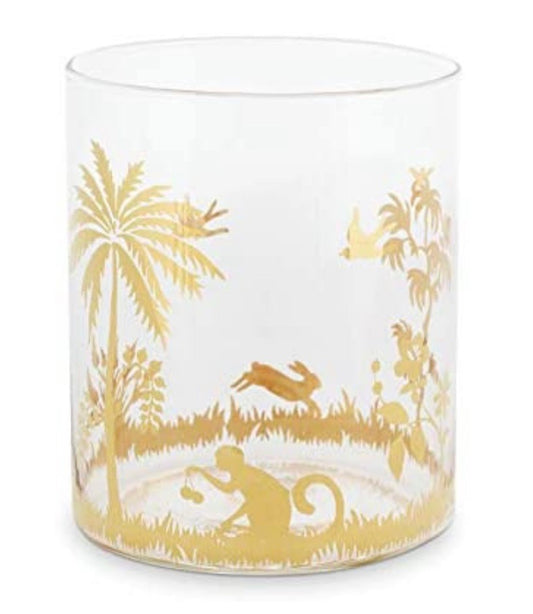 La Majorelle water glass with gold decoration