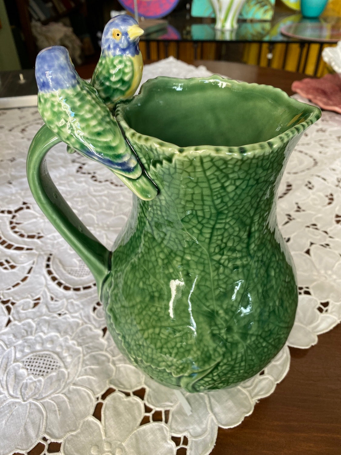 Jug with birds Bordallo Pinheiro