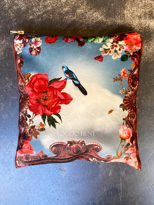 Le Printemps velvet cosmetic bag