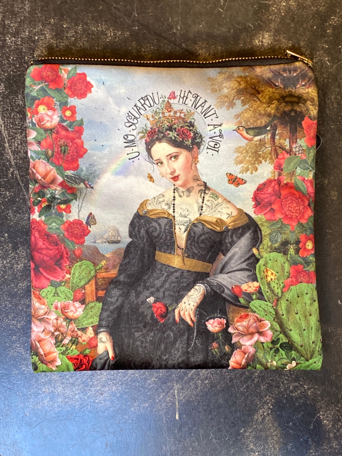 Santa velvet cosmetic bag by u niolu