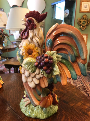 Ceramic rooster h 40 cm
