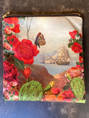 Santa velvet cosmetic bag by u niolu