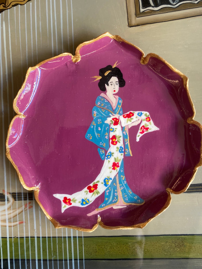 Geisha bread plate made to order